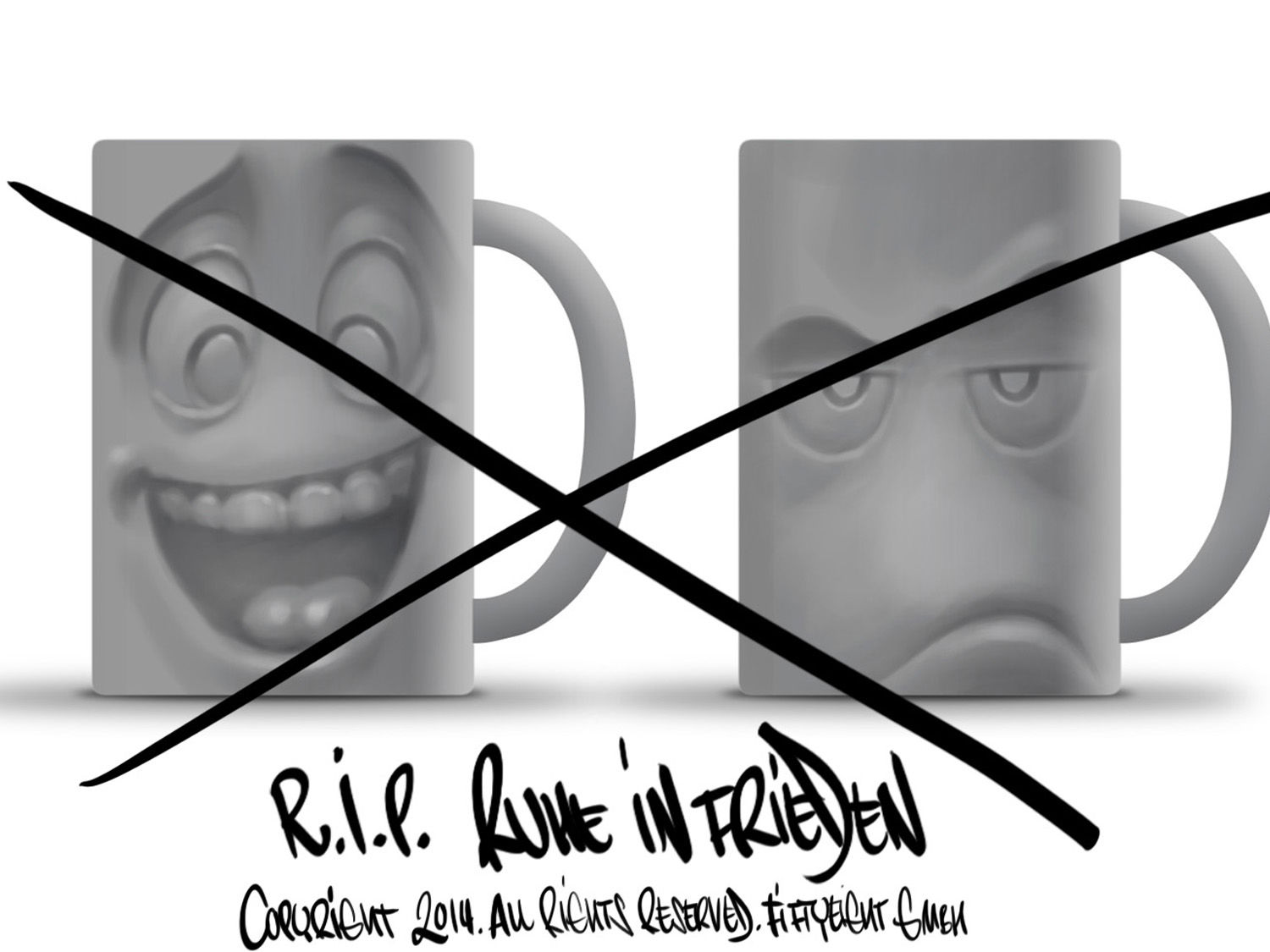 When it came to making the new mugs, at first I had a couple of different approaches in mind. Because in the first step, it was all about defining the basic shapes of the mugs and seeing about the implications for getting them into actual production, which has a lot of requirements. The first version, for instance, was not conically shaped like the finished product, but featured straight lines, like you would imagine a “boring” office coffee mug.