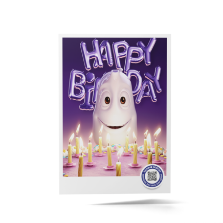 AR greeting card - BLOW KING AR greeting card - BLOW KING