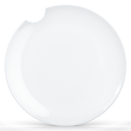 Assiette plate croquée, set de 2, diam: 28 cm Assiette plate croquée, set de 2, diam: 28 cm