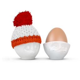 Egg cup hat red/coral