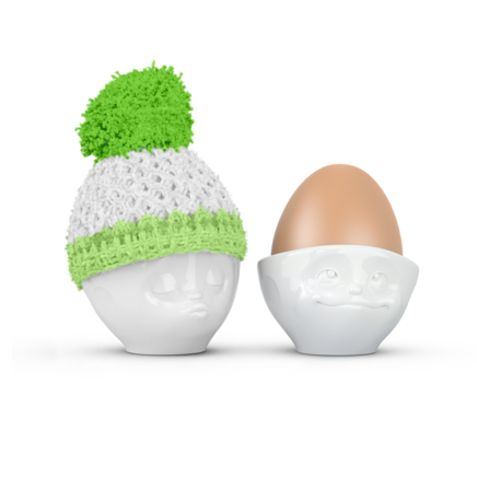 Egg cup hat apple/mint