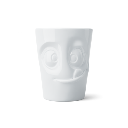 Mug avec anse "Gourmand" Blanc, 350 ml 