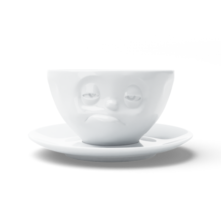 Tasse à thé "Endormi" blanc, 200 ml 