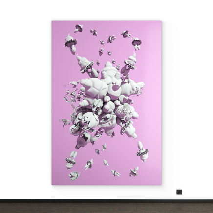Art on AluDiBond Cannics Karma lilac