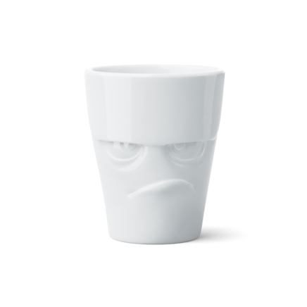Mug avec anse "Grognon" blanc, 350 ml 