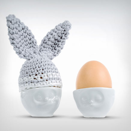 Easter Bunny Egg hat grey/white