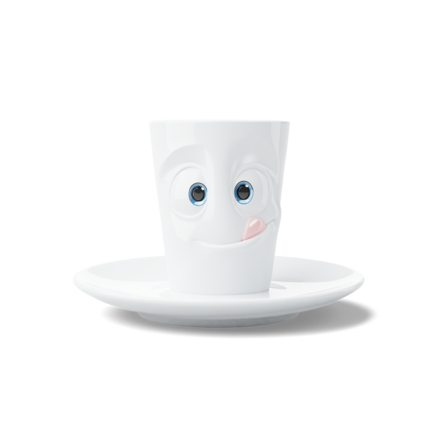 Mug expresso "Gourmand" blanc, 80 ml 